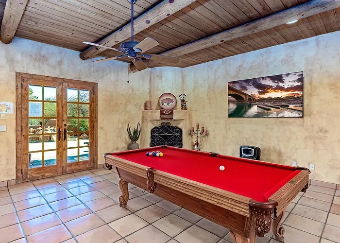 Southwest Oasis Pool Pool Table Sleep20 *